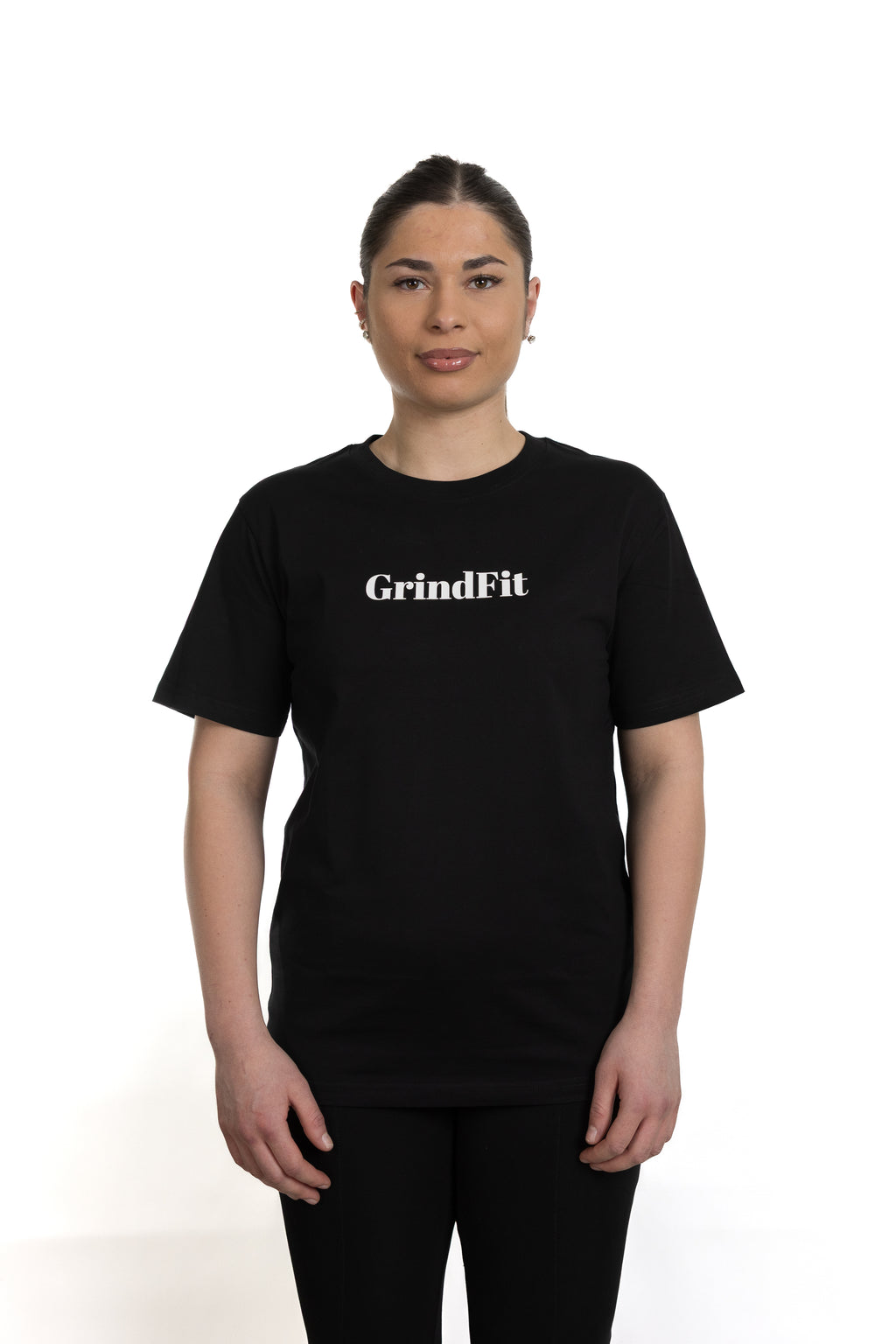 GrindFit Grind Now Shine Later T-Shirt in Schwarz – Vorderansicht 2