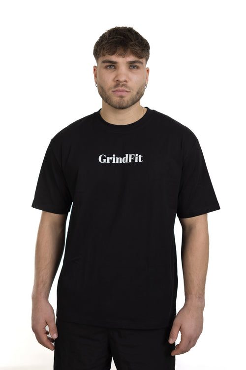 GrindFit Grind Now Shine Later T-Shirt in Schwarz – Vorderansicht