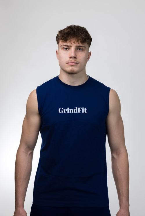 GrindFit Boxing Tank Top in Navy – Vorderansicht